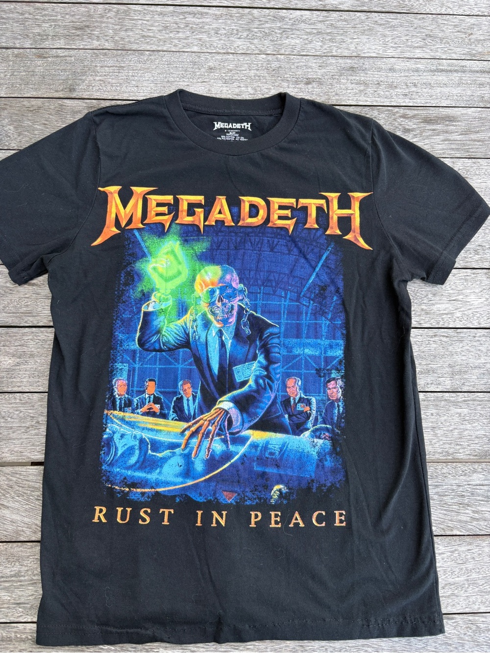 Megadeth 'Rust In Peace' Graphic Tee - Black